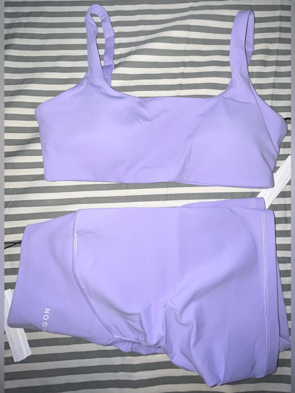 Paragon Fitwear FormLux LiftTech Mid-Rise Short 5” + Frame Bra in Dream Sz M